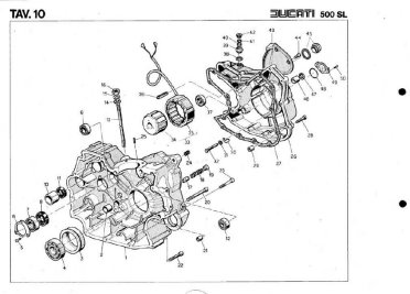 DUCATI 500SL - 600 SL Pantah - Fr.