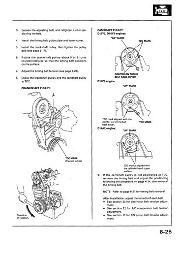 Honda Civic 1995-1997 - Anglais