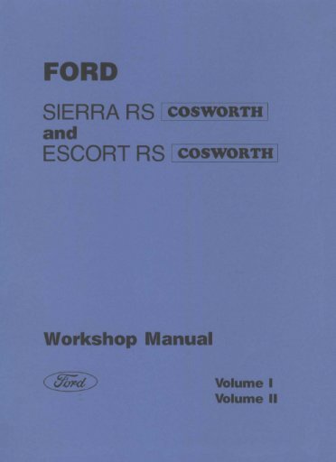 Ford Sierra et Escort RS Cosworth - Anglais