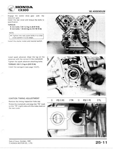 Honda CX500 - Anglais