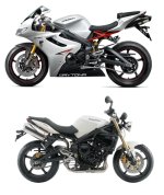 Triumph Daytona 675 - Street Triple - Street Triple R - 2007-2010 - Anglais/Français