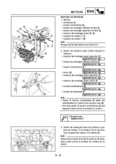 YAMAHA FJR 1300 - 2001 à 2004 - Français