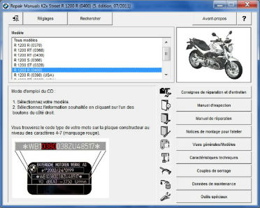 BMW R1200 xx Street - 2010-2011 - Français.