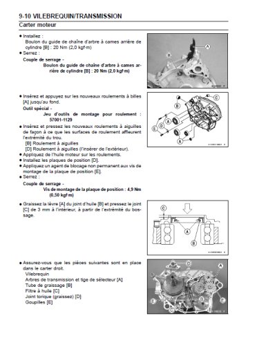 Kawasaki KFX700 2004 à 2007 - Français