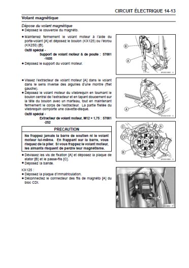 Kawasaki KX125 - KX250 - 2003-2007 - Fr.