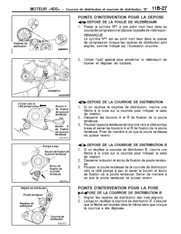 Mitsubishi Pajero Sport 1999 à 2002 - Français