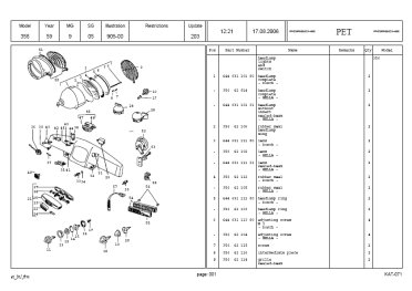 Porsche 356 - 1959 - Parts-Lists