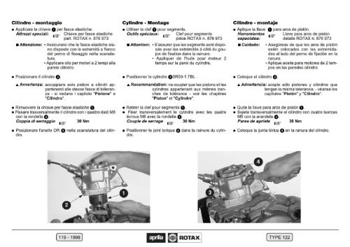 Moteur Rotax Type 122 - Français