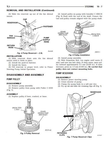 Jeep Wrangler TJ 1997-1999 - Anglais